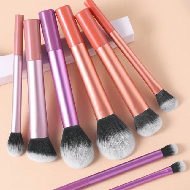 Shein - 8pcs Makeup Brush Set Multifunctional Beauty Tool For Quick Application