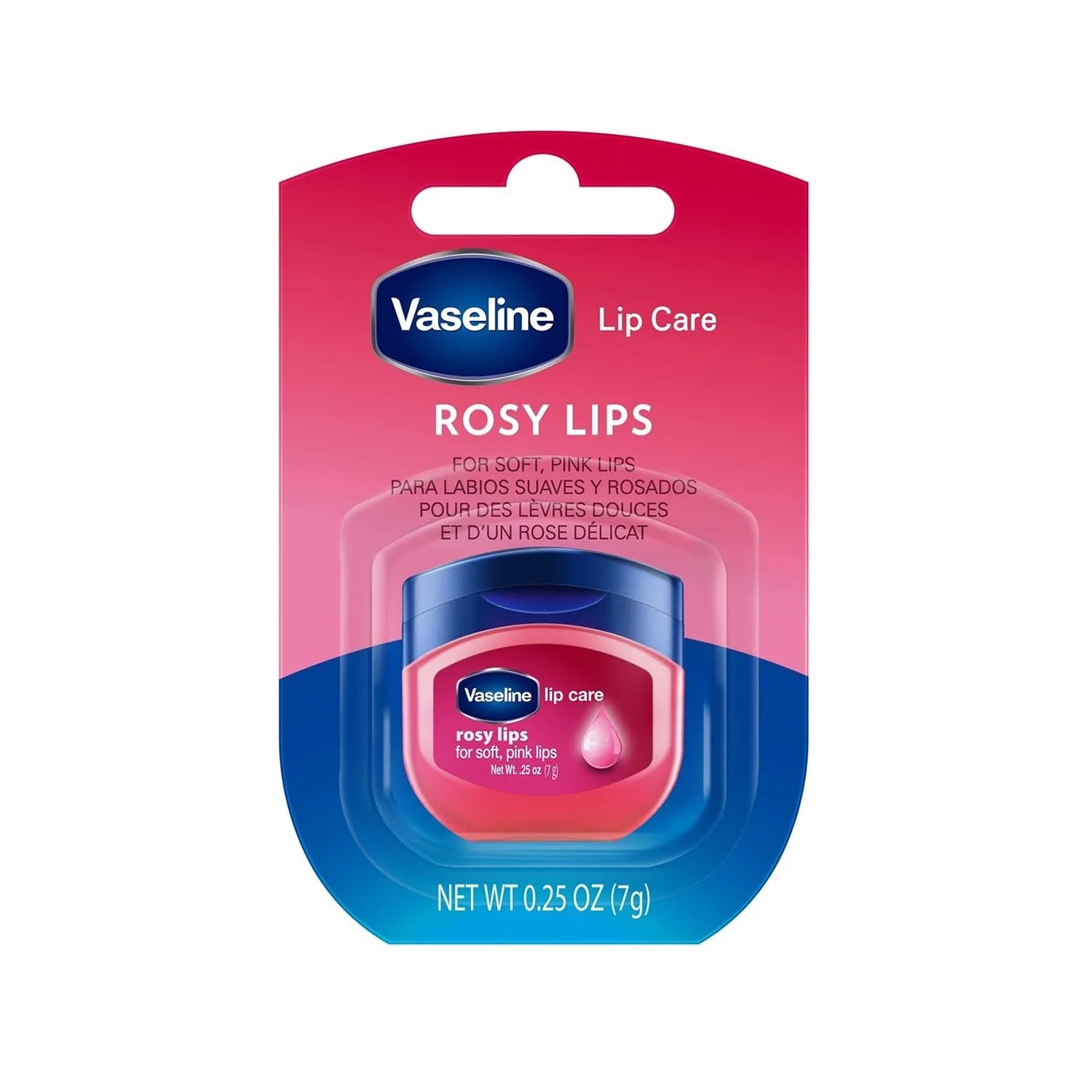 Vaseline - Lip Therapy - Rosy Mini  Tinted Lip Balm for Pink, Glossy, Hydrated Lips