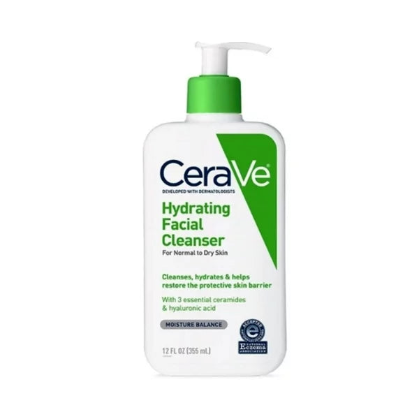 Cerave Hydrating Cleanser For Normal To Dry Skin Moisture Balance 12 Fl Oz 355 ml